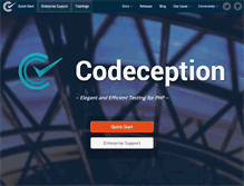 Tablet Screenshot of codeception.com